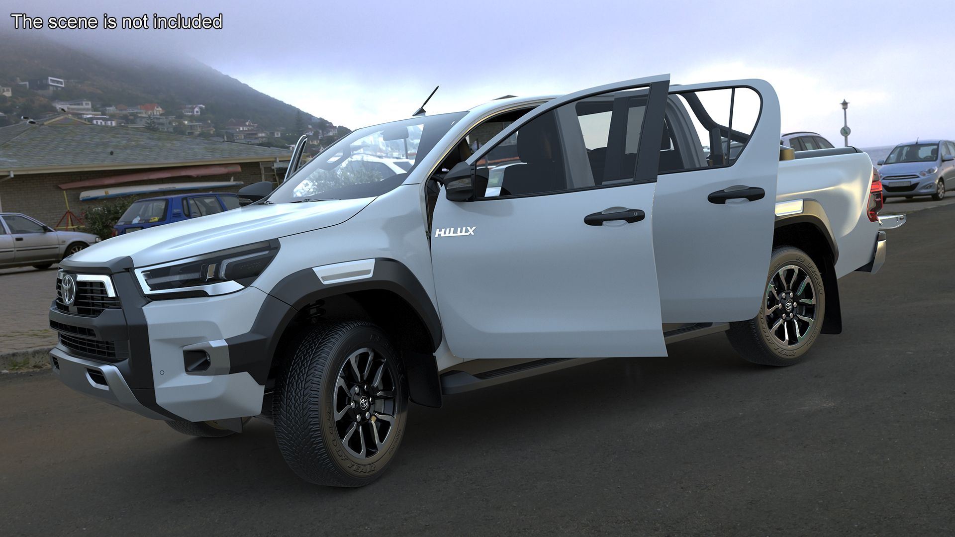 3D Toyota Hilux 2022 White model