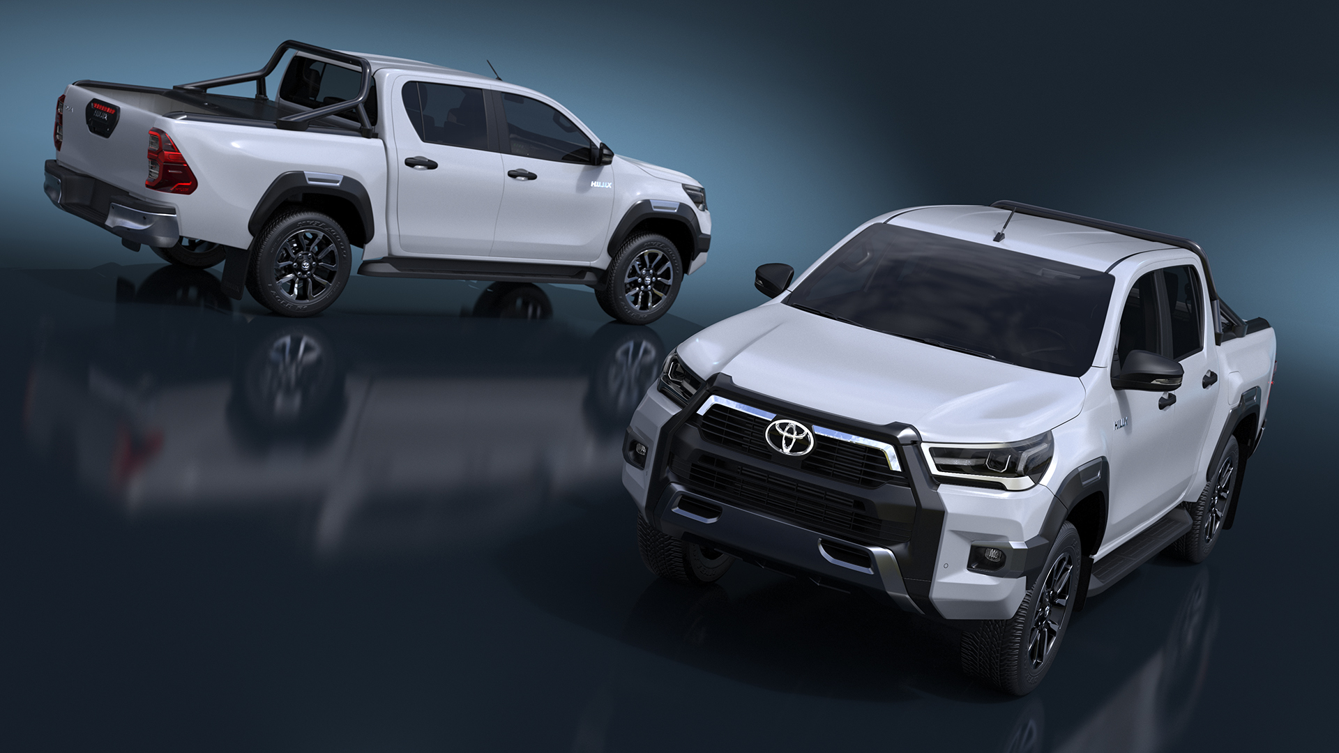 3D Toyota Hilux 2022 White model