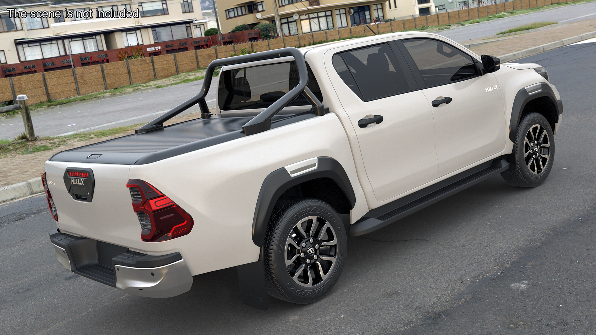 3D Toyota Hilux 2022 White model