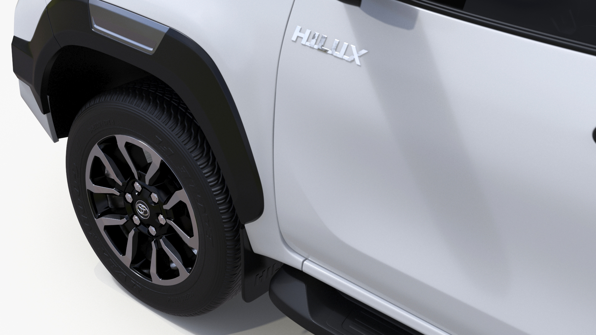 3D Toyota Hilux 2022 White model